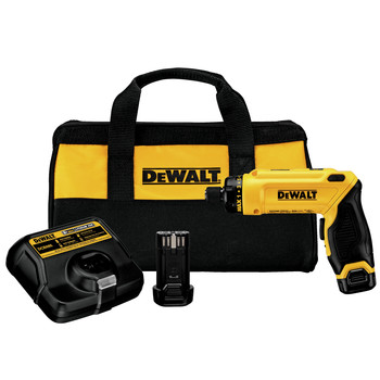 Dewalt 8V MAX Brushed Lithium-Ion 1/4 in. Cordless Gyroscopic Screwdriver Kit with 2 Batteries (4 Ah) - DCF680N2