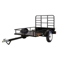 Utility Trailer | Detail K2 MMT4X6O 4 ft. x 6 ft. Powder-Coated Open Side Multi Purpose Utility Trailer - Black image number 0