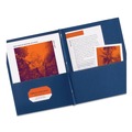 July Member-Exclusive Offer Save 10% off on One Item | Avery 47975 0.5 in. Capacity 11 in. x 8.5 in. Prong Fastener Two-Pocket Folder - Dark Blue (25/Box) image number 6