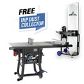 Table Saws | Delta 36-5100T2D 30 in. Rip Capacity Contractor Table Saw with Cast Extension and 1 HP Dust Collector image number 1