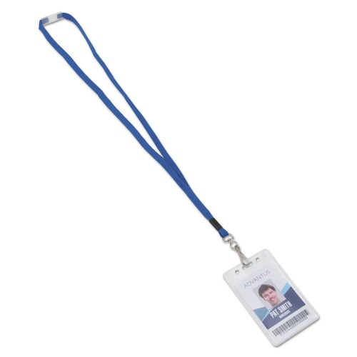 July Member-Exclusive Offer Save 10% off on One Item | Advantus 97130 36 in. Long Breakaway Lanyards with Metal J-Hook Fastener - Blue (24/Box) image number 0