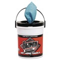  | Georgia-Pacific 21501 8.6 in. x 12.2 in. 1-Ply Wet Hand Towels - Fresh Scent, Blue (84/Pail, 6/Carton) image number 2