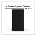 July Member-Exclusive Offer Save 10% off on One Item | Alera 25483 30 in. x 18.63 in. x 52.5 in. Legal/Letter-Size 4-Drawer Lateral File - Black image number 6