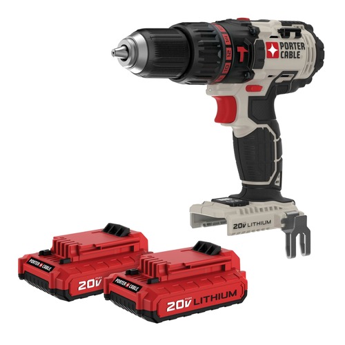 Hammer Drills | Porter-Cable PCC620BPCC680LP-BNDL 20V MAX Lithium-Ion Cordless Hammer Drill with 2 Batteries Bundle (1.5 Ah) image number 0