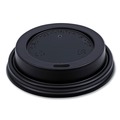  | Boardwalk BWKHOTBL8 Plastic Hot Cup Lids for 8 oz. Hot Cups - Black (1000/Carton) image number 0