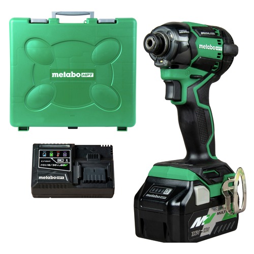 Impact Drivers | Metabo HPT WH36DCM MultiVolt 36V Brushless Lithium-Ion 4-1/2 in. Cordless Triple Hammer Bolt Impact Driver Kit with 2 Batteries (2.5 Ah) image number 0