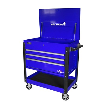 MATERIAL HANDLING | Homak BIG DAWG 43 in. 3-Drawer Service Cart - Blue - BL06043030