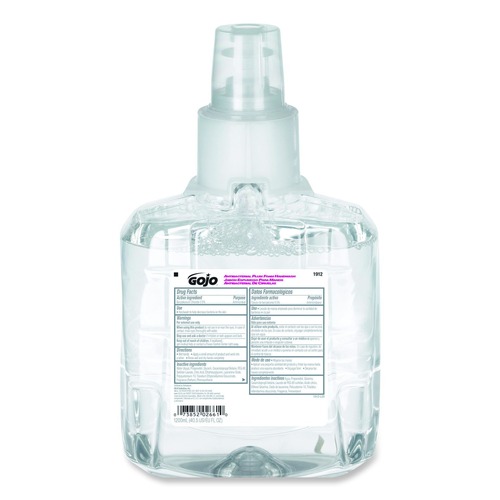  | GOJO Industries 1912-02 1200 ml Antibacterial Foam Handwash Refill for LTX-12 Dispenser - Plum Scent image number 0