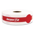  | National Checking Company P17SI-2 SecureIT Tamper Evident 1 in. x 7 in. Secure It Drink Lid Seal - Red (2/Pack) image number 1