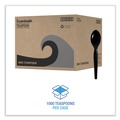  | Boardwalk BWKTSHWPSBIW Heavyweight Wrapped Polystyrene Teaspoon Cutlery - Black (1000/Carton) image number 4