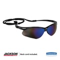 July Member-Exclusive Offer Save 10% off on One Item | Ansell 14481 Nemesis Safety Glasses - Black Frame/Blue Mirror Lens image number 2