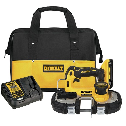 Clearance Center | Dewalt DCS377Q1 20V MAX ATOMIC Brushless Lithium-Ion 1-3/4 in. Cordless Band Saw Kit (4 Ah) image number 0