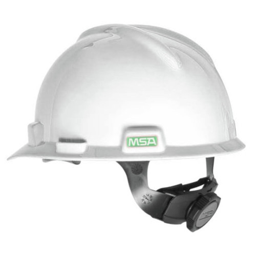 Hard Hats | MSA 477482 V-Gard Slotted Cap with Fas-Trac III Suspension - White image number 0