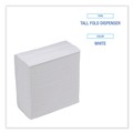  | Boardwalk BWK8302 12 in. x 7 in. Tallfold Dispenser Napkin - White (10000/Carton) image number 6