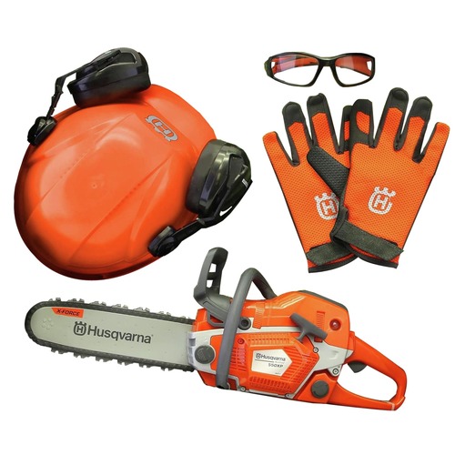  | Husqvarna 531099502 550XP Toy Chainsaw and PPE Kit image number 0