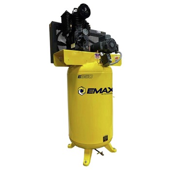 AIR TOOLS AND EQUIPMENT | EMAX 5 HP 80 Gallon 2-Stage Single Phase Industrial Inline Pressure Lubricated Solid Cast Iron Pump 19 CFM at 100 PSI Air Compressor - EI05V080I1