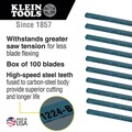 Blades | Klein Tools 1224BI 100-Piece 12 in. 24 TPI Bi-Metal Blades image number 2