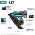 Framing Nailers | Makita XNB07Z 18V LXT Lithium‑Ion 30 Degree Clipped Head 3‑1/2 in. Cordless Framing Nailer (Tool Ony) image number 1