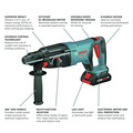 On Sale | Bosch GBH18V-26DK25 18V Bulldog Brushless SDS-Plus Lithium-Ion 1 in. Cordless Rotary Hammer Kit with 2 Batteries (4 Ah) image number 3