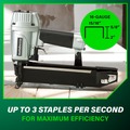 Metabo HPT Clearance | Metabo HPT N5021AM 16-Gauge 15/16 in. Wide Crown Stapler image number 8