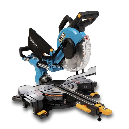 Miter Saws | Baileigh Industrial BA9-1231858 BMS-10 15 Amp 4200 RPM 52 Degrees Left 60 Degrees Right Miter Capacity 10 in. Dual Bevel Sliding Compound Miter Saw image number 0