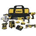 Combo Kits | Dewalt DCK771D1M1 20V MAX Lithium-Ion Cordless 7-Tool Combo Kit (2 Ah/4 Ah) image number 0