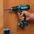 Holideals Day 7! Spread Cheer With Savings on DIY Essentials! | Factory Reconditioned Makita FD05R1-R 12V MAX CXT Lithium-Ion 3/8 in. Cordless Drill Driver Kit with 2 Batteries (2 Ah) image number 2