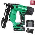 Crown Staplers | Metabo HPT N1804DAM 18V MultiVolt Brushless 18-Gauge Lithium-Ion 1/4 in. Cordless Narrow Crown Stapler Kit (2 Ah) image number 0