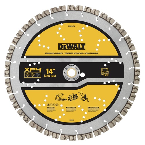 Circular Saw Blades | Dewalt DW47434 14 in. XP4 Reinforced Concrete Segmented Diamond Blade image number 0