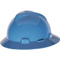 Clearance Center | MSA 10058320 V-Gard Slotted Full-Brim Hat with 1-Touch Suspension - Blue image number 0