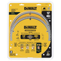 Dewalt DW3128P5D80I Series 20 12 in. 80 Tooth Saw Blade (2-Pack) image number 1