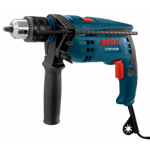 Earth Week Reconditioned Sale! Save an extra 10% off! | Factory Reconditioned Bosch 1191VSRK-RT 7 Amp Single Speed 1/2 in. Corded Hammer Drill image number 0