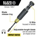 Screwdrivers | Klein Tools 32304 14-in-1 HVAC Adjustable-Length Impact Screwdriver with Flip Socket image number 6