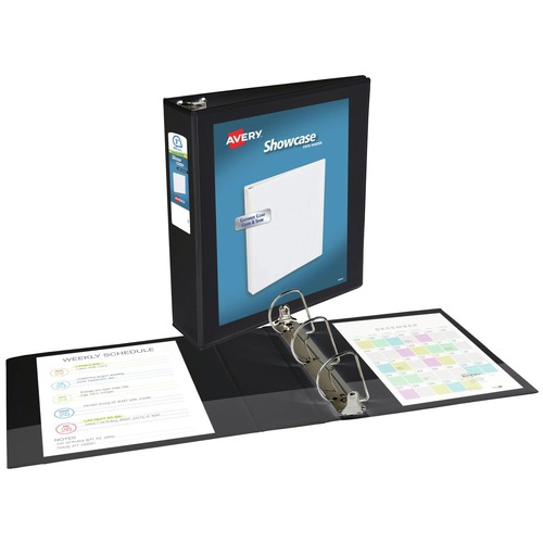 July Member-Exclusive Offer Save 10% off on One Item | Avery 19750 11 in. x 8.5 in. 3 Rings 3 in. Capacity Showcase Economy View Binders with Slant Rings - Black image number 0