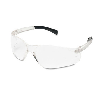 SAFETY EQUIPMENT | MCR Safety BearKat Wraparound Safety Glasses - Black Frame/Clear Lens (12/Box) - BK110