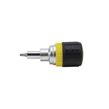 SCREWDRIVERS | Klein Tools 6-in-1 Stubby, Ph, Sl, Sq, Nut Multi-Bit Ratcheting Screwdriver - 32594