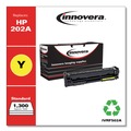 Primed for Savings Sale! | Factory Reconditioned Innovera IVRF502A Remanufactured 1,300 Page-Yield Replacement Toner for 202A (CF502A) - Yellow image number 1