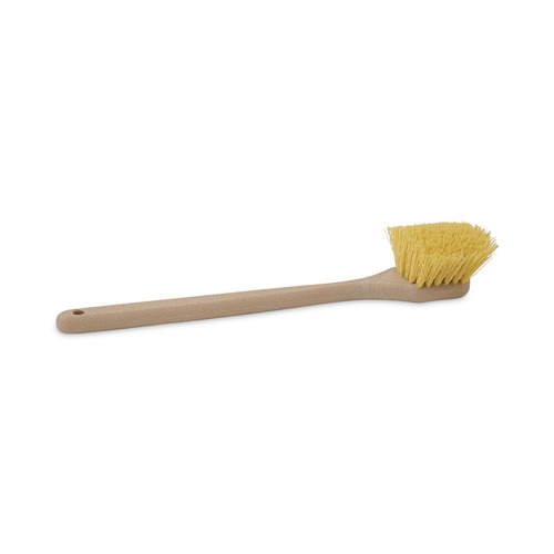  | Boardwalk BWK4320 20 in. Long Polypropylene Fill Handle Utility Brush - Tan image number 0