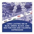  | BIC MM11 AST 4-Color Medium 1 millimeter Retractable Ballpoint Pen - Multicolor Ink/Blue/White Barrel image number 2
