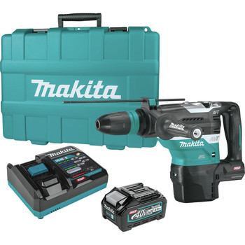 Makita GRH05M1 40V max XGT Brushless Lithium-Ion 1-9/16 in. Cordless AVT Rotary Hammer Kit (4 Ah) Makita 40V max XGT Brushless Lithium-Ion 1-9/16 in. Cordless AVT Rotary Hammer Kit (4 Ah) - GRH05M1