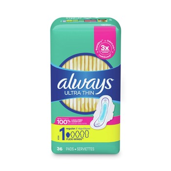 Always 80724761 Regular Ultra Thin Pads (36/Pack)