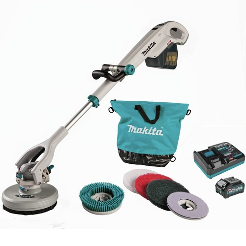 Polishers | Makita GSP01M1 40V max XGT Lithium-Ion Brushless Telescoping 8 in. Cordless Polisher/Scrubber Kit (4 Ah) image number 0