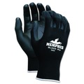 Work Gloves | MCR Safety 9669S Economy PU Coated Work Gloves - Small/Black (1-Dozen) image number 3