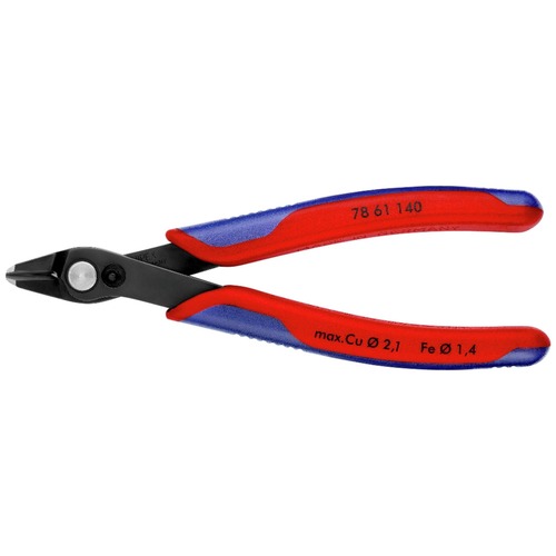 Metal Cutting Shears | Knipex 7861140 64 HRC 5-1/2 in. Electronic Super Knips with Comfort Grip - X-Large image number 0