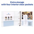 July Member-Exclusive Offer Save 10% off on One Item | Avery 79192 One Touch EZD Rings 3 Rings 2 in. Capacity 11 in. x 8.5 in. Heavy-Duty DuraHinge View Binder - White (6/Carton) image number 5