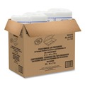  | Dart 206HT1R 6.4 in. x 9.3 in. x 2.6 in. Foam Hinged Lid Containers - White (200/Carton) image number 0