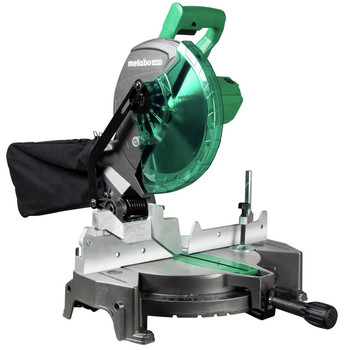 METABO HPT WOODWORKING TOOLS | Metabo HPT 15 Amp Single Bevel 10 in. Corded Compound Miter Saw - C10FCGSM