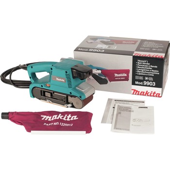 BKT 700365 | Factory Reconditioned Makita 8.8 Amp Variable Speed 3 in. x 21 in. Corded Belt Sander - 9903-R