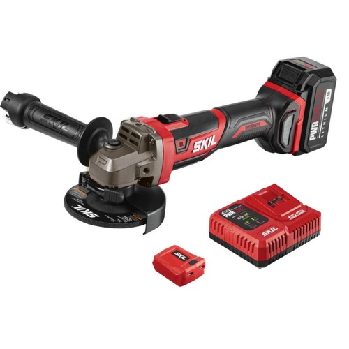 Angle Grinders | Skil AG2907-1A 20V PWRCORE 20 Brushless Lithium-Ion 4-1/2 in. Cordless Angle Grinder Kit (5 Ah) image number 0