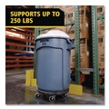 Customer Appreciation Sale! Save up to $60 on Select Tools | Rubbermaid Commercial FG264000BLA 18 in. x 6.63 in. 250 lbs. Capacity Brute Round Twist On/Off Dolly - Black image number 7